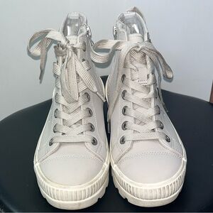 Blowfish Malibu Women's Beige High-Top Sneakers/Ankle Boots